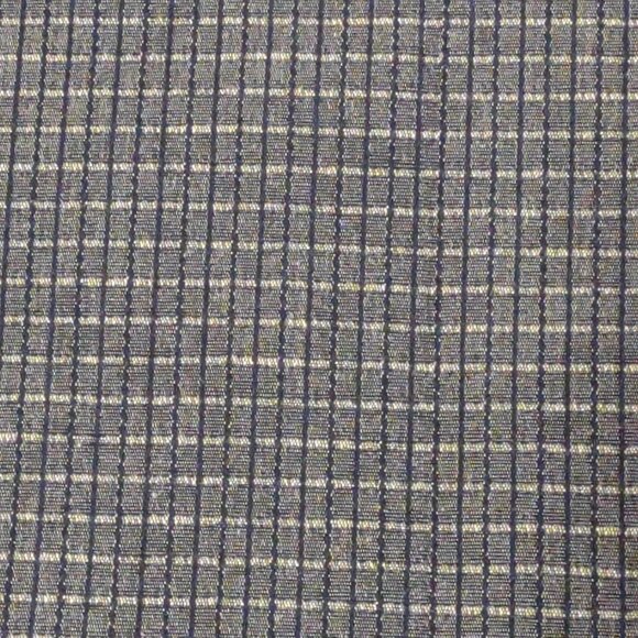 VTG Vogue Sample Denim Duvet Cover RARE Heavy Striped Check 2 Sided 86" x 86" - Picture 5 of 14